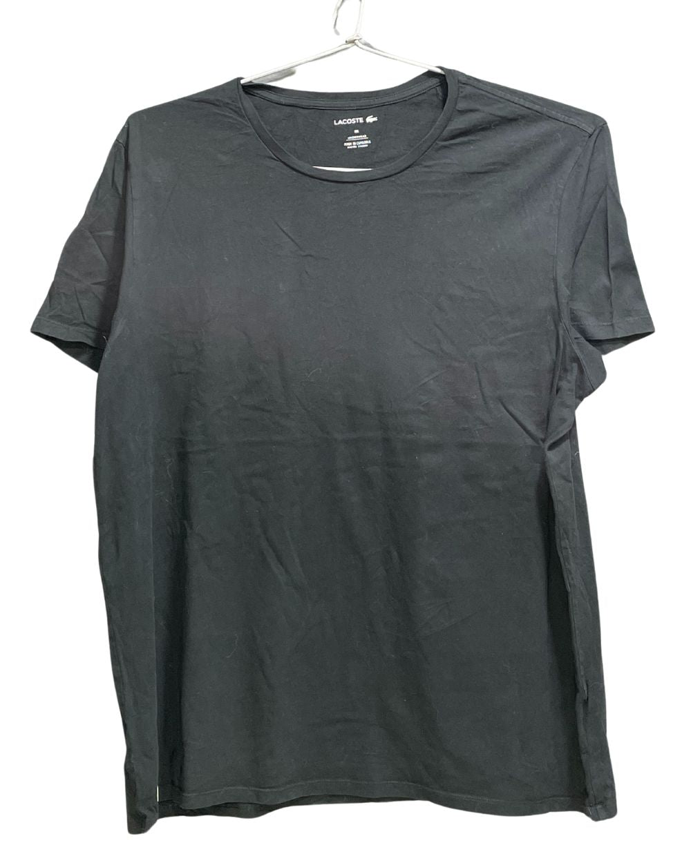 Lacoste Black Cotton Jersey Sport For Women T Shirt XX Large - Preloved Labels