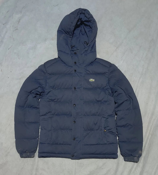 Lacoste Men Hooded Puffer Blue Jacket – Preloved Labels (view 2)