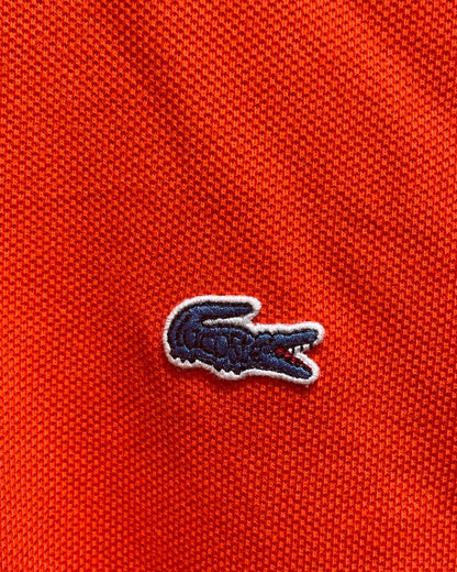 Lacoste Orange Cotton Polo T Shirt For Boy 16 Years - Preloved Labels