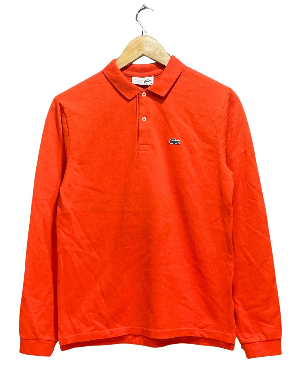 Lacoste Orange Cotton Polo T Shirt For Boy 16 Years - Preloved Labels
