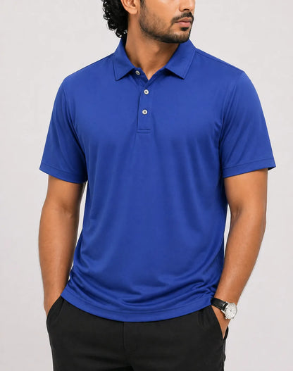 Land's End Men Sport Blue Polo T Shirt L – Preloved Labels