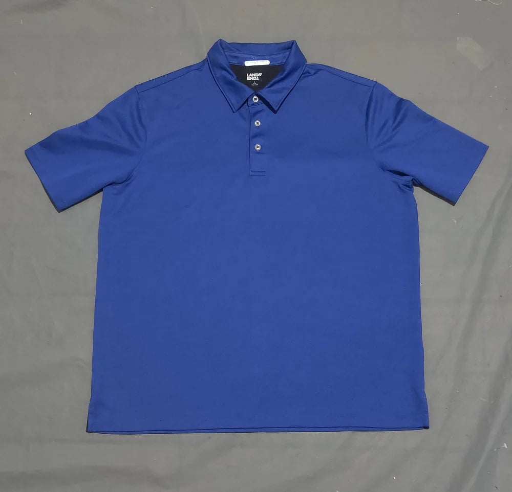 Land's End Men Sport Blue Polo T Shirt L – Preloved Labels (view 2)