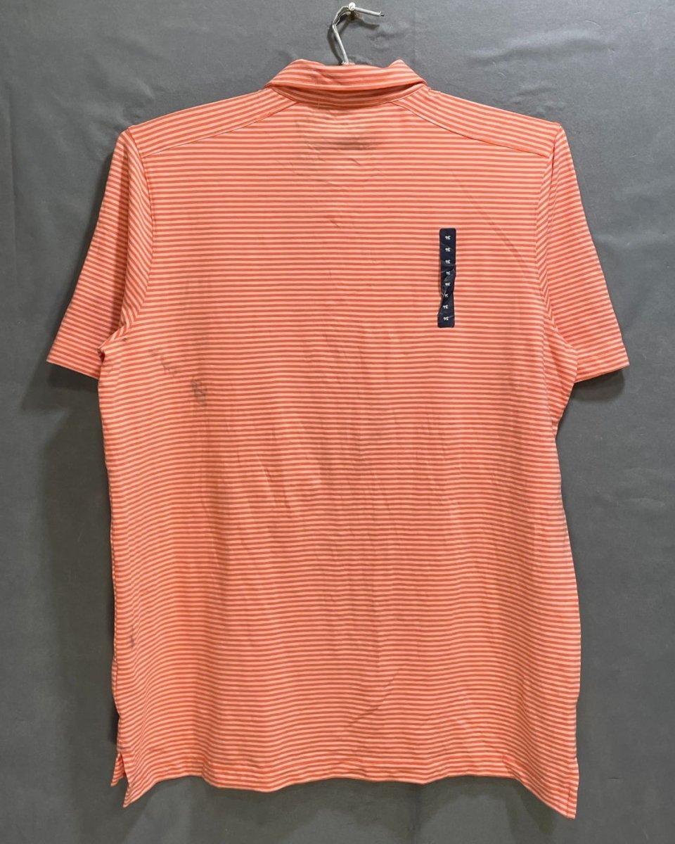 Lands End Orange Cotton Jersey Polo T Shirt For Men Large - Preloved Labels