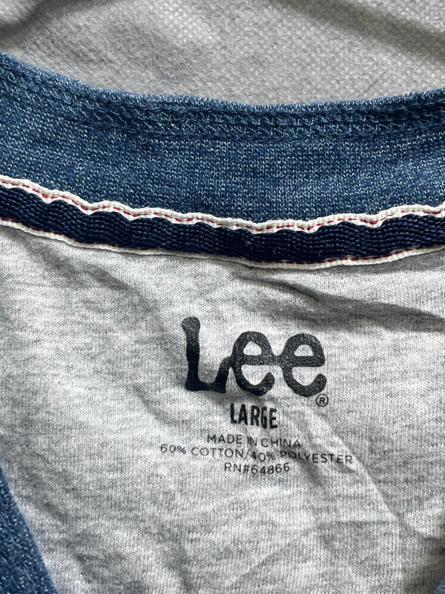Lee Blue Cotton T Shirt For Men L - Preloved Labels