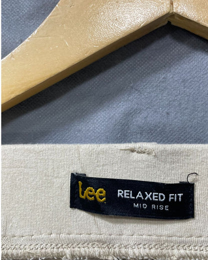Lee Khaki Cotton Short For Men M - Preloved Labels