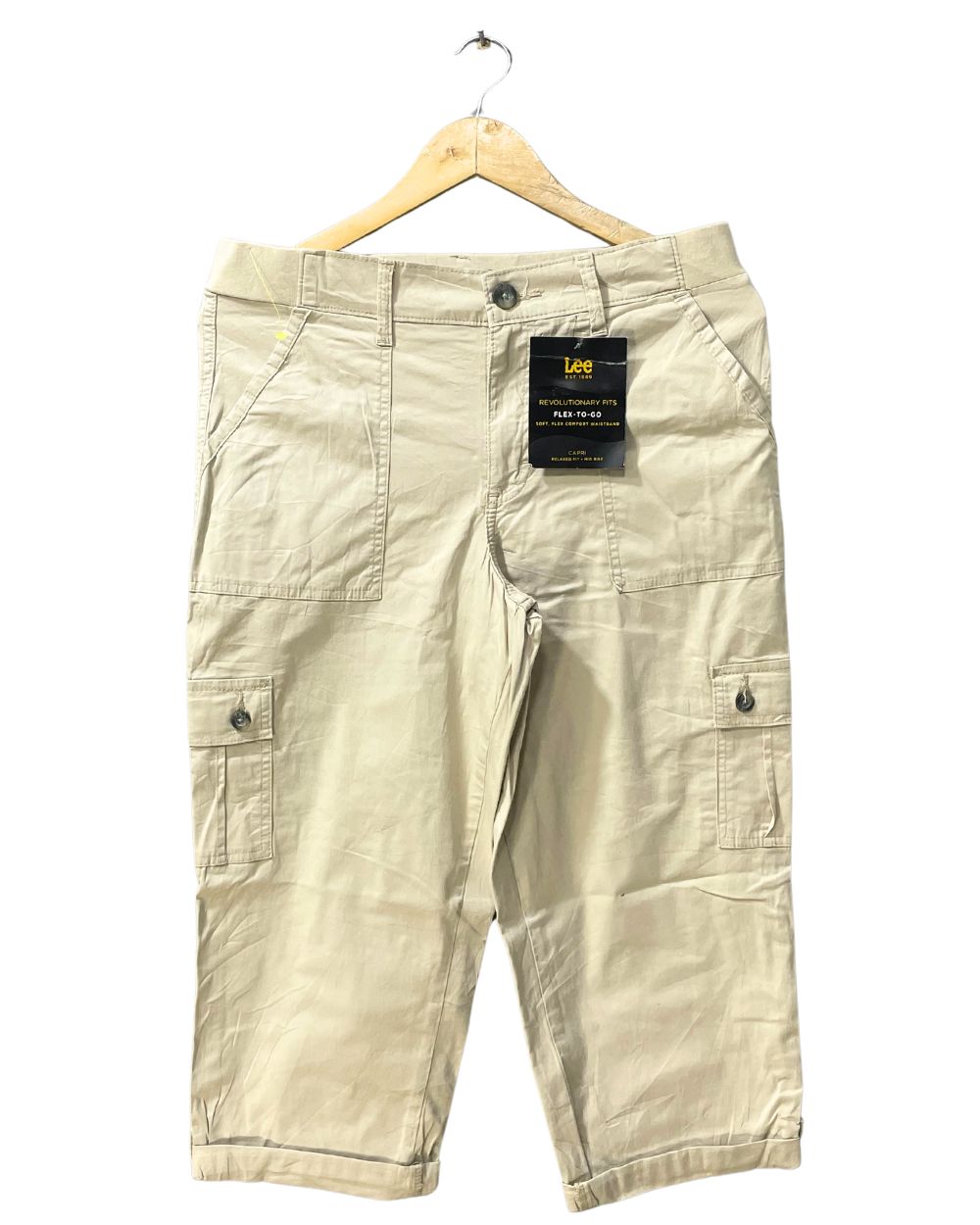Lee Khaki Cotton Short For Men M - Preloved Labels