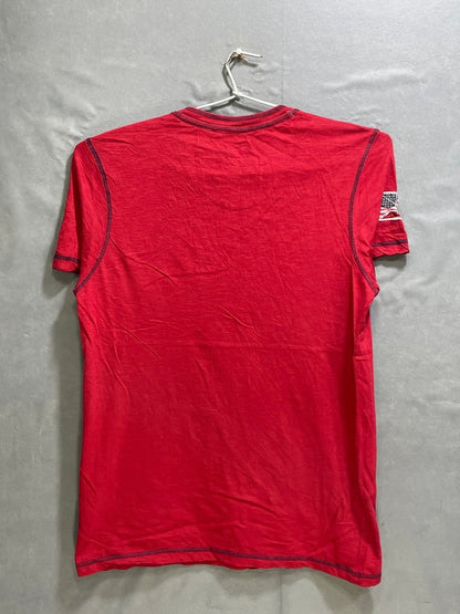 Lee Red Cotton T Shirt For Men M - Preloved Labels