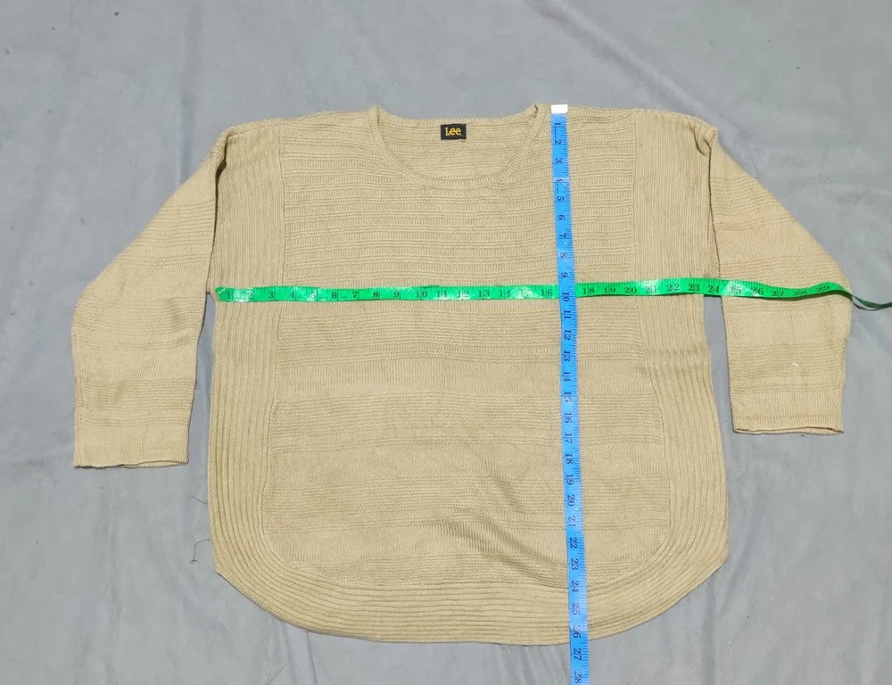 Lee Women Cotton Fleece Cream Sweater  L – Preloved Labels (view 4)