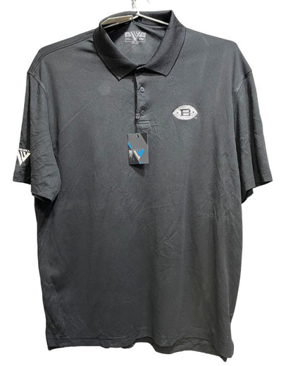 Level Wear Black Polyester Sport Polo T Shirt For Men X Large - Preloved Labels