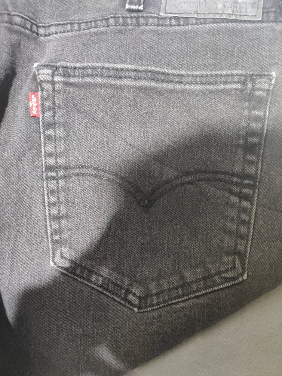 Levi's 505 Men Gray Denim Jeans L – Preloved Labels (view 3)