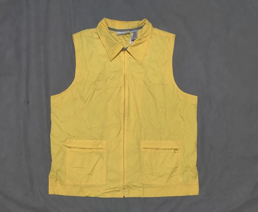 Liz Claiborne Women Parachute Yellow Vest Zipper L – Preloved Labels (view 3)