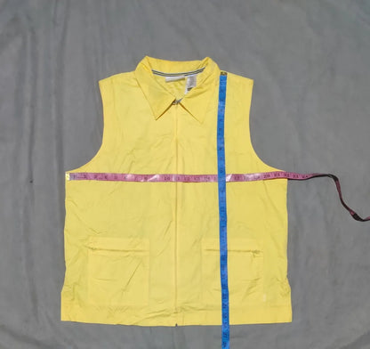 Liz Claiborne Women Parachute Yellow Vest Zipper L – Preloved Labels (view 4)