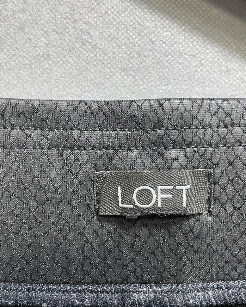 Loft Black Polyester Stretch Gym tights For Women X L - Preloved Labels