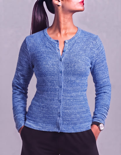 Loft Women Blue Knit Cardigan Sweater M – Preloved Labels
