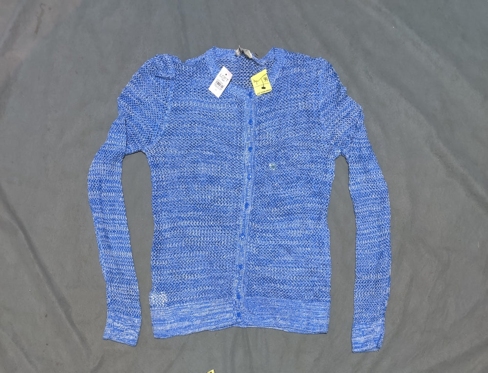 Loft Women Blue Knit Cardigan Sweater M – Preloved Labels (view 3)