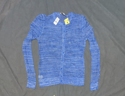 Loft Women Blue Knit Cardigan Sweater M – Preloved Labels (view 3)