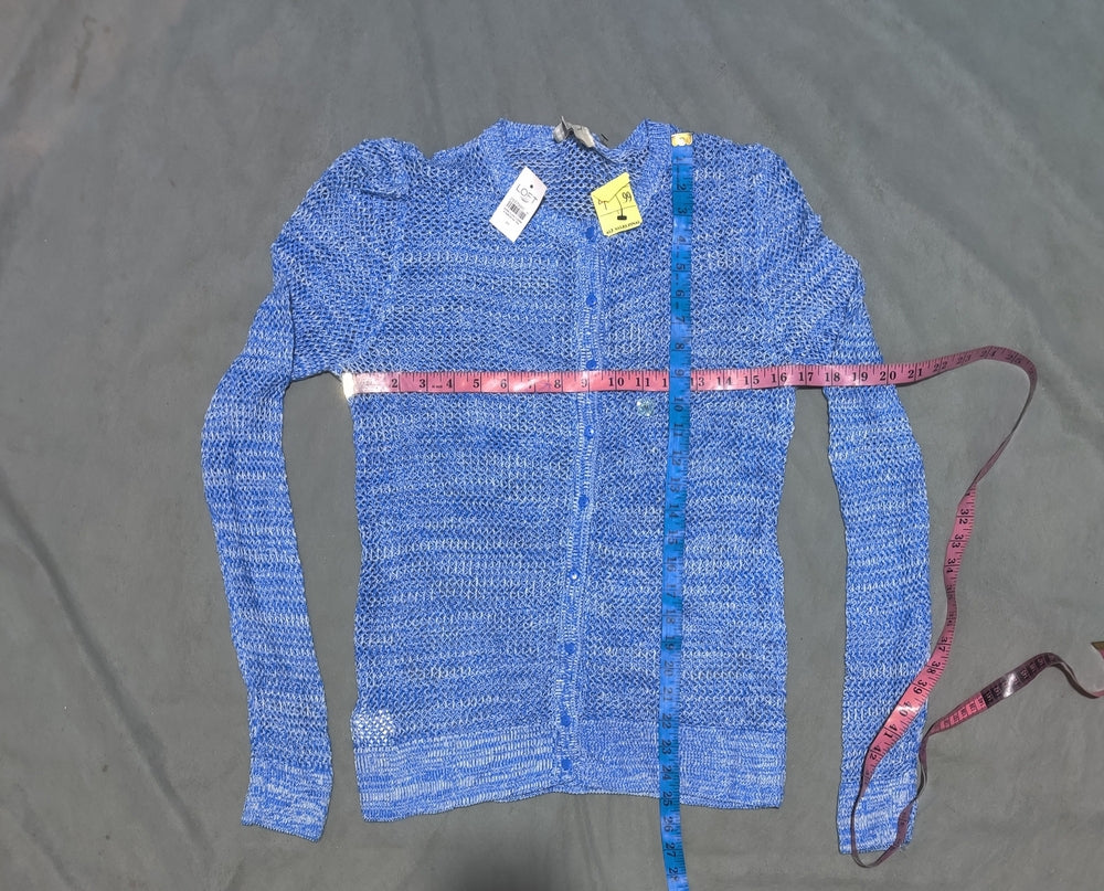 Loft Women Blue Knit Cardigan Sweater M – Preloved Labels (view 4)