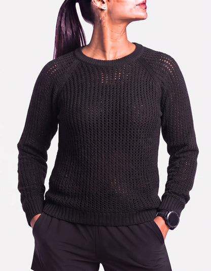 Lola & Liza Women Acrylic Black Sweater L – Preloved Labels