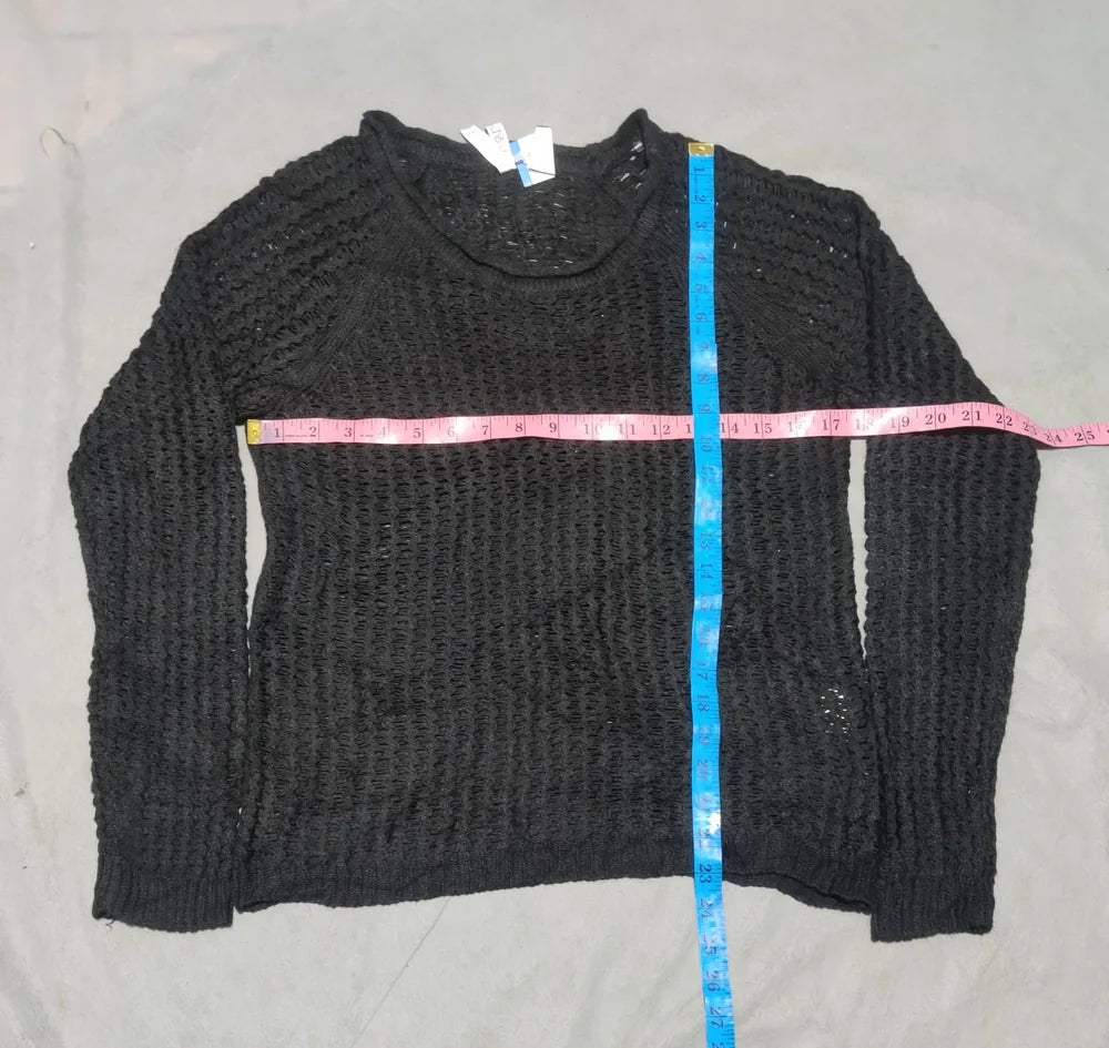 Lola & Liza Women Acrylic Black Sweater L – Preloved Labels (view 4)