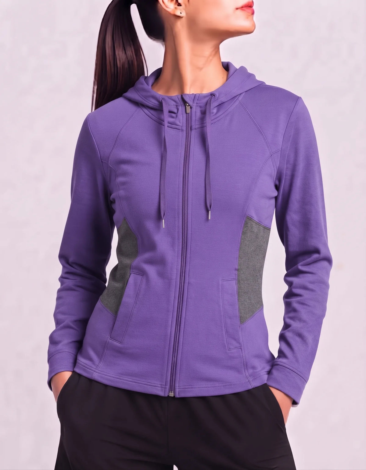 Lucy Power Women Polyester Purple Gray Zipper S – Preloved Labels