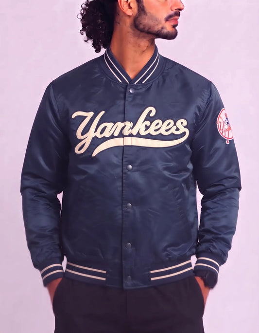 Majestic Men Blue Stadium Jacket