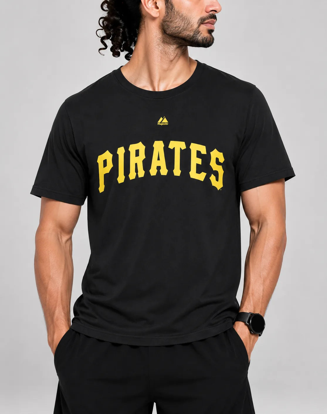 Majestic Men Cotton Black T Shirt S – Preloved Labels