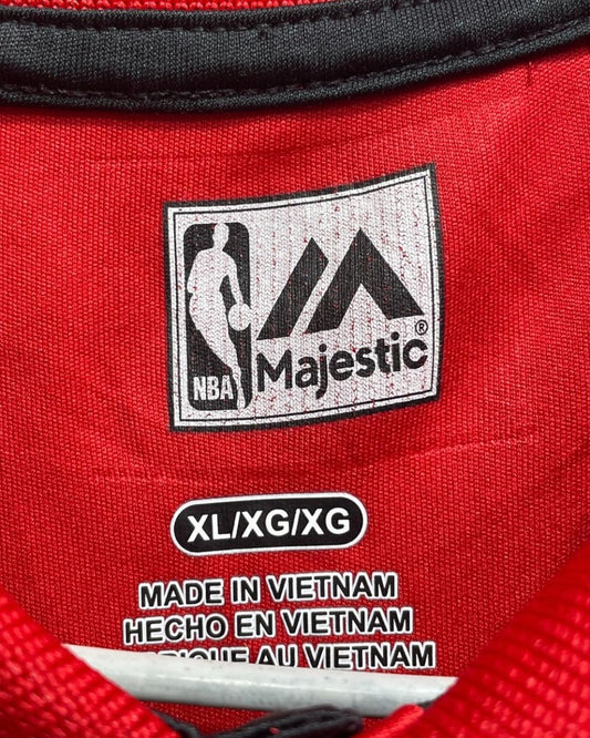 Majestic Red Polyester Sport Polo T Shirt For Men X Large - Preloved Labels