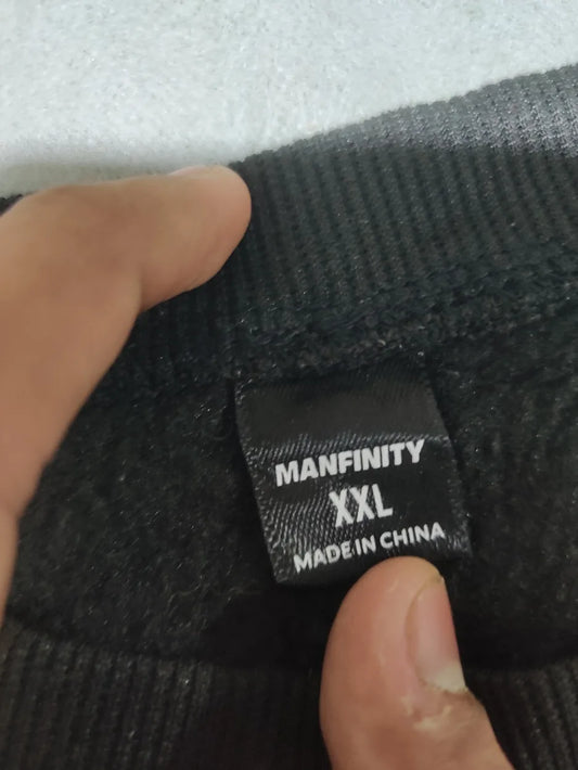 Manfinity Women Polyester Black Sweatshirt 2XL – Preloved Labels (view 2)