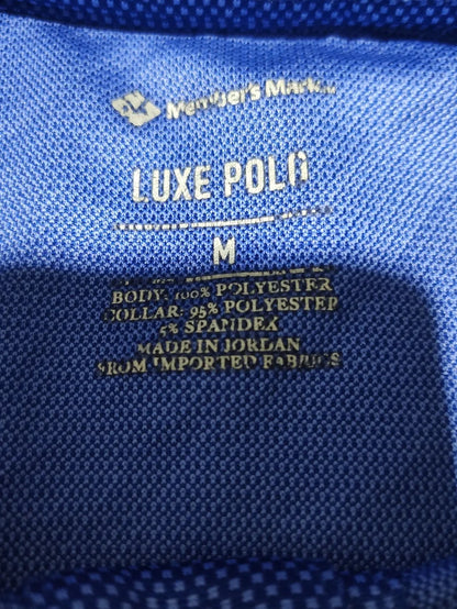 Member's Mark Men Sport Blue Polo T Shirt M – Preloved Labels (view 3)