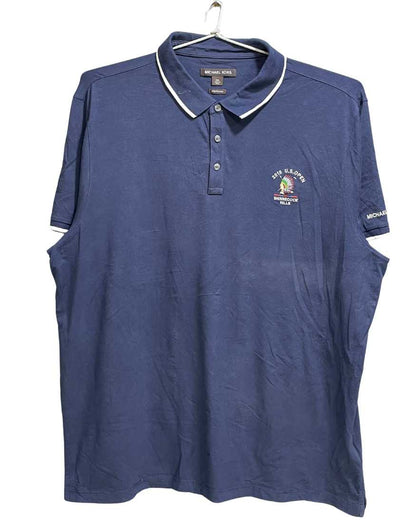 MIchael Kors Blue Cotton Polo T Shirt For Men XX Large - Preloved Labels