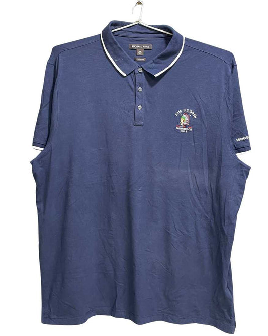 MIchael Kors Blue Cotton Polo T Shirt For Men XX Large - Preloved Labels