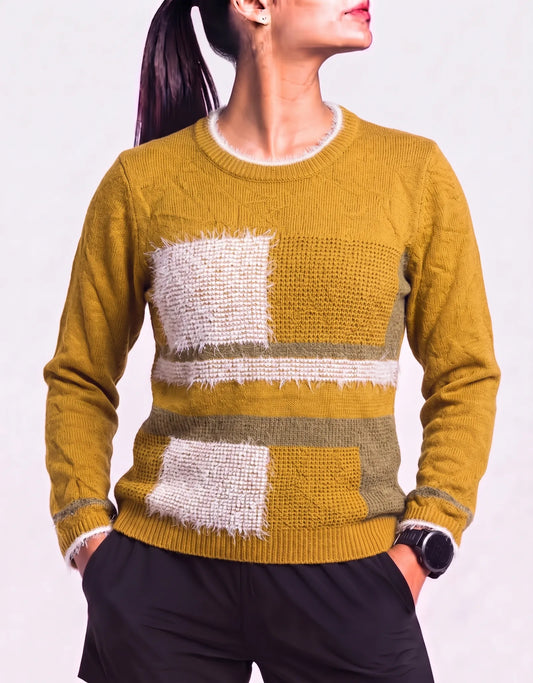 Moffi Women Acrylic Mustard Sweater M – Preloved Labels