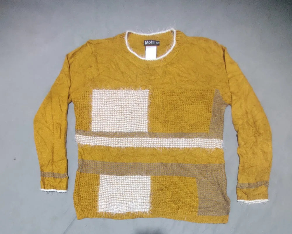 Moffi Women Acrylic Mustard Sweater M – Preloved Labels (view 3)