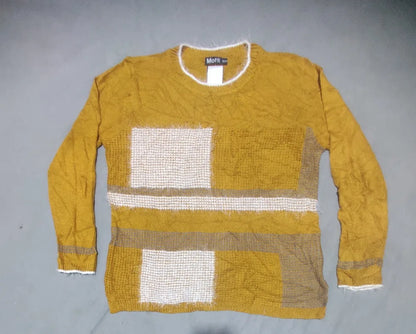Moffi Women Acrylic Mustard Sweater M – Preloved Labels (view 3)
