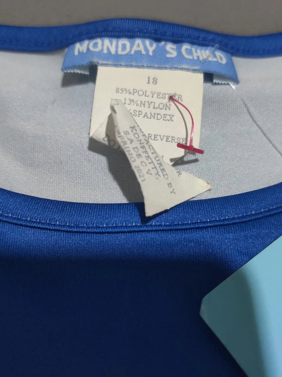 Monday's Child Women Sport Blue T Shirt – Preloved Labels (view 3)