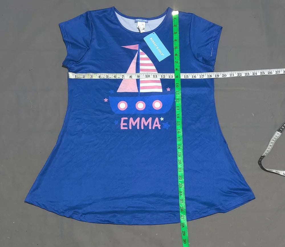 Monday's Child Women Sport Blue T Shirt – Preloved Labels (view 4)