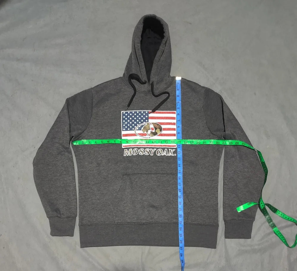Mossy Oak Men Cotton Fleece Gray Hoodie L – Preloved Labels (view 4)