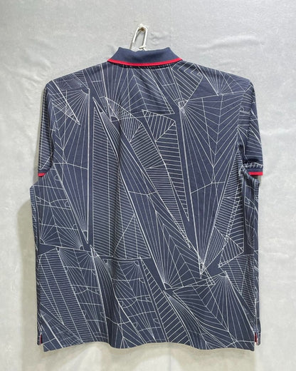 Nautica Blue Polyester Sport Polo T Shirt For Men Medium - Preloved Labels