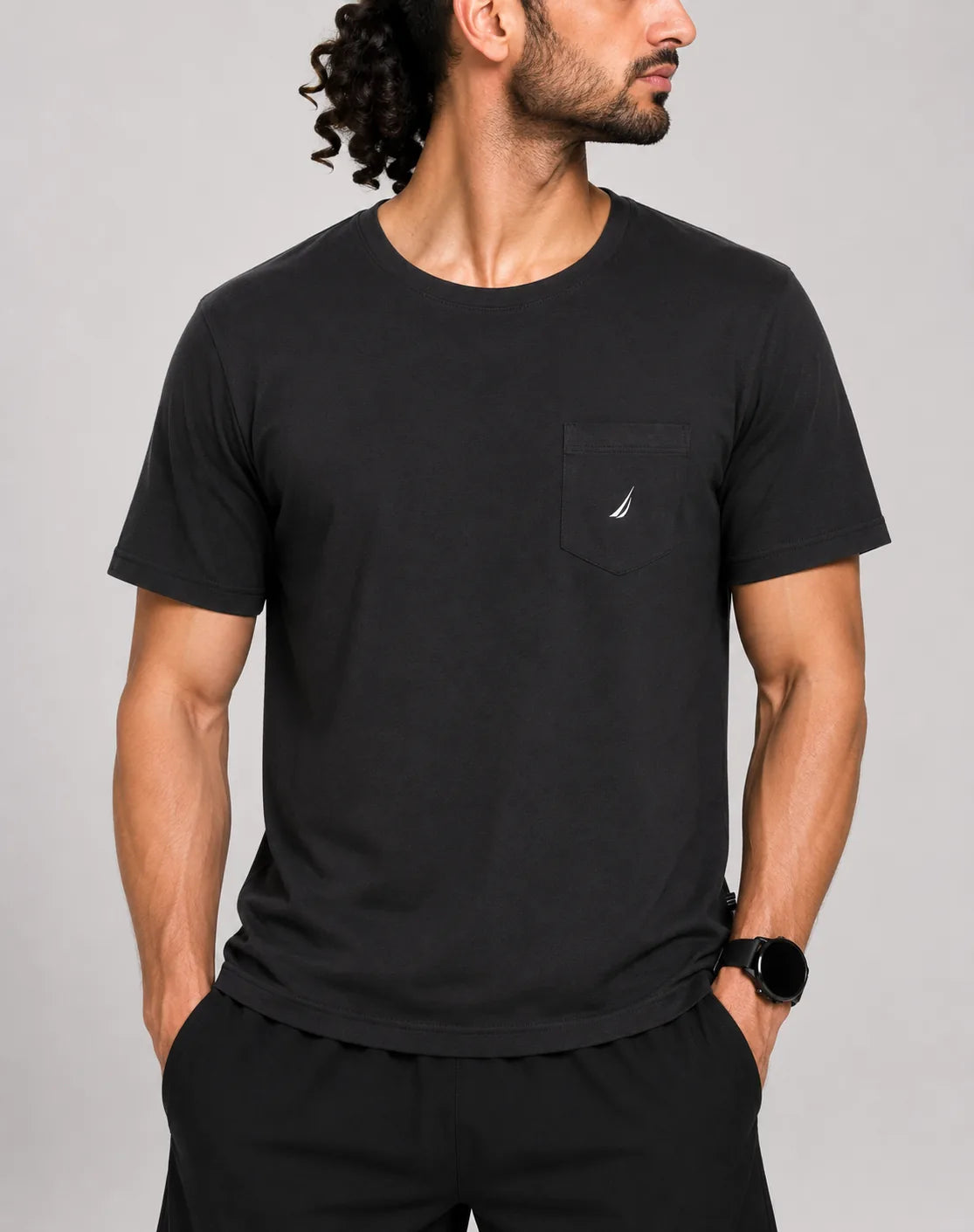 Nautica Men Cotton Black T Shirt M – Preloved Labels