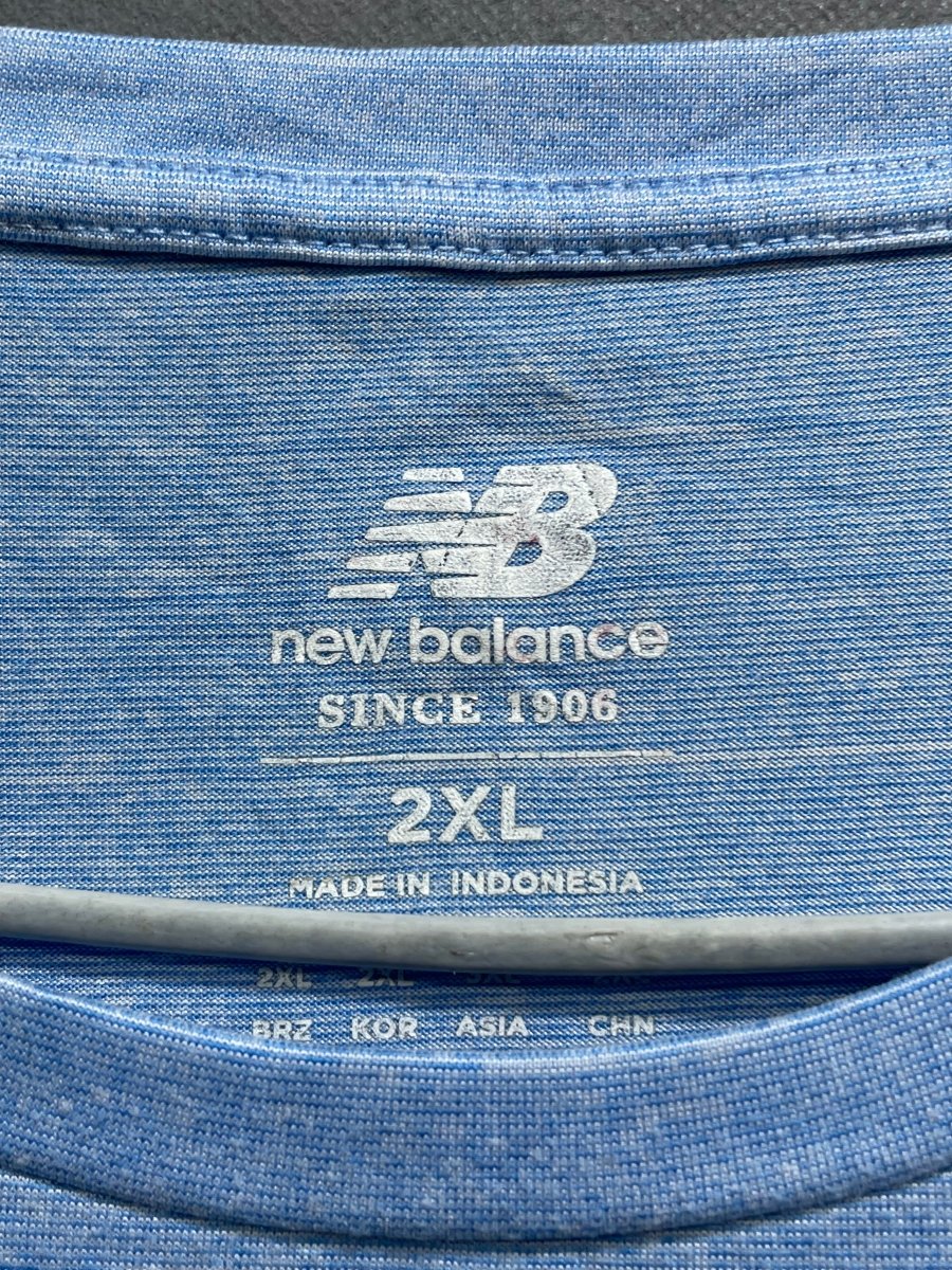 New Balance Blue For Men Sports T Shirt XXL - Preloved Labels