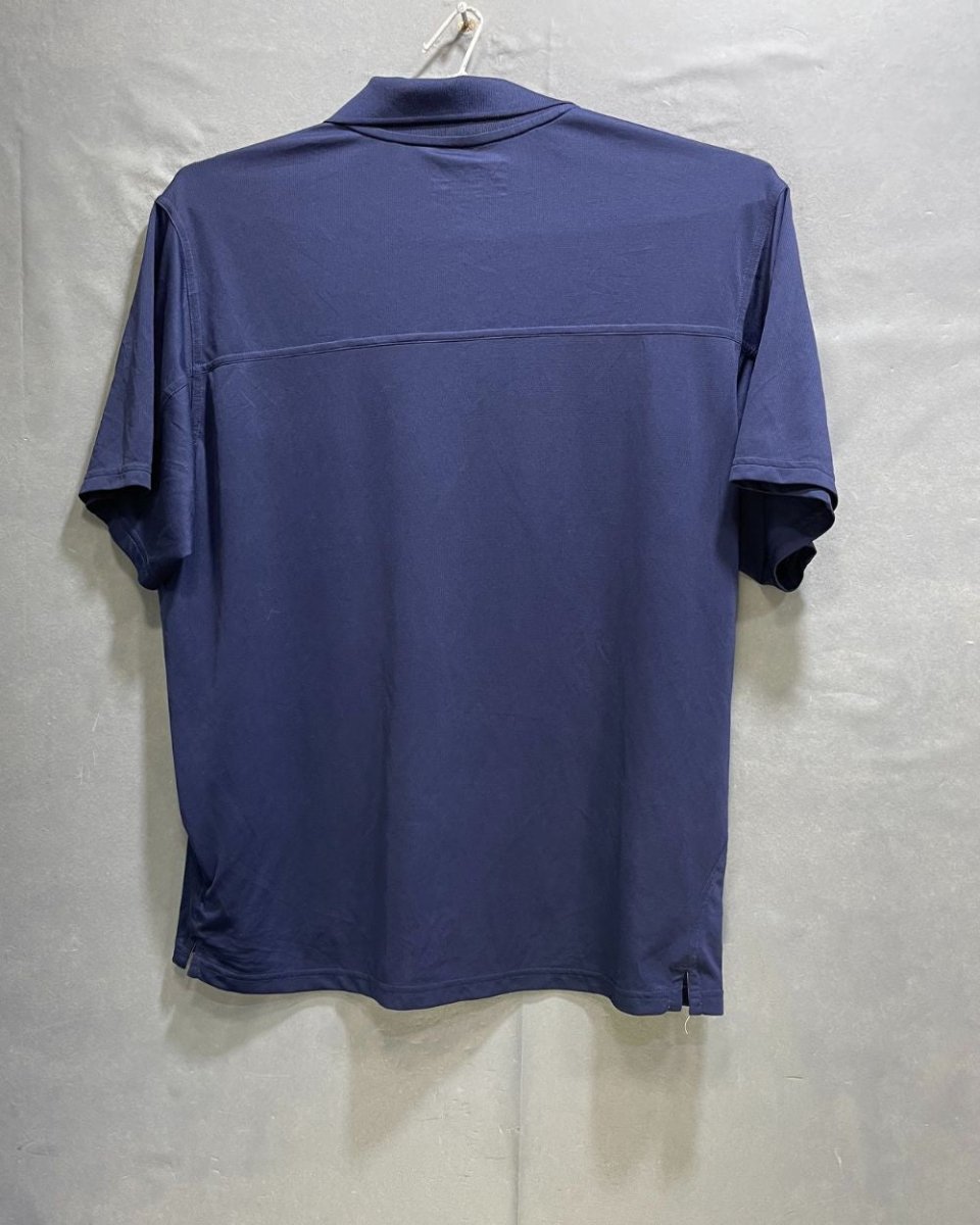 New Balance Blue Polyester Baggy Style Sport Polo T Shirt For Men X Large - Preloved Labels
