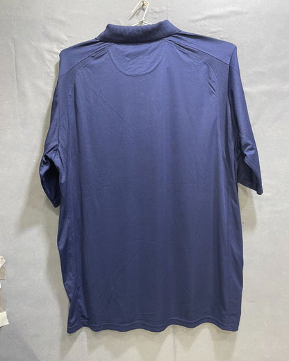 New Balance Blue Polyester Sport Polo T Shirt For Men XX Large - Preloved Labels