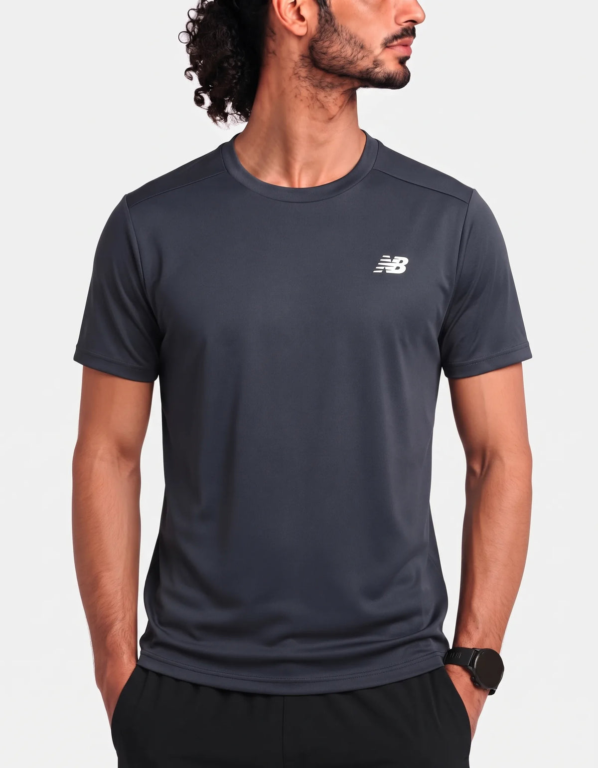 New Balance Men Polyester Gray Sport T Shirt L – Preloved Labels