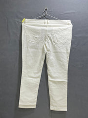 New York Company White Cotton Jeans For Women Pant Large - Preloved Labels