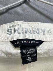 New York Company White Cotton Jeans For Women Pant Large - Preloved Labels
