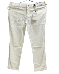 New York Company White Cotton Jeans For Women Pant Large - Preloved Labels