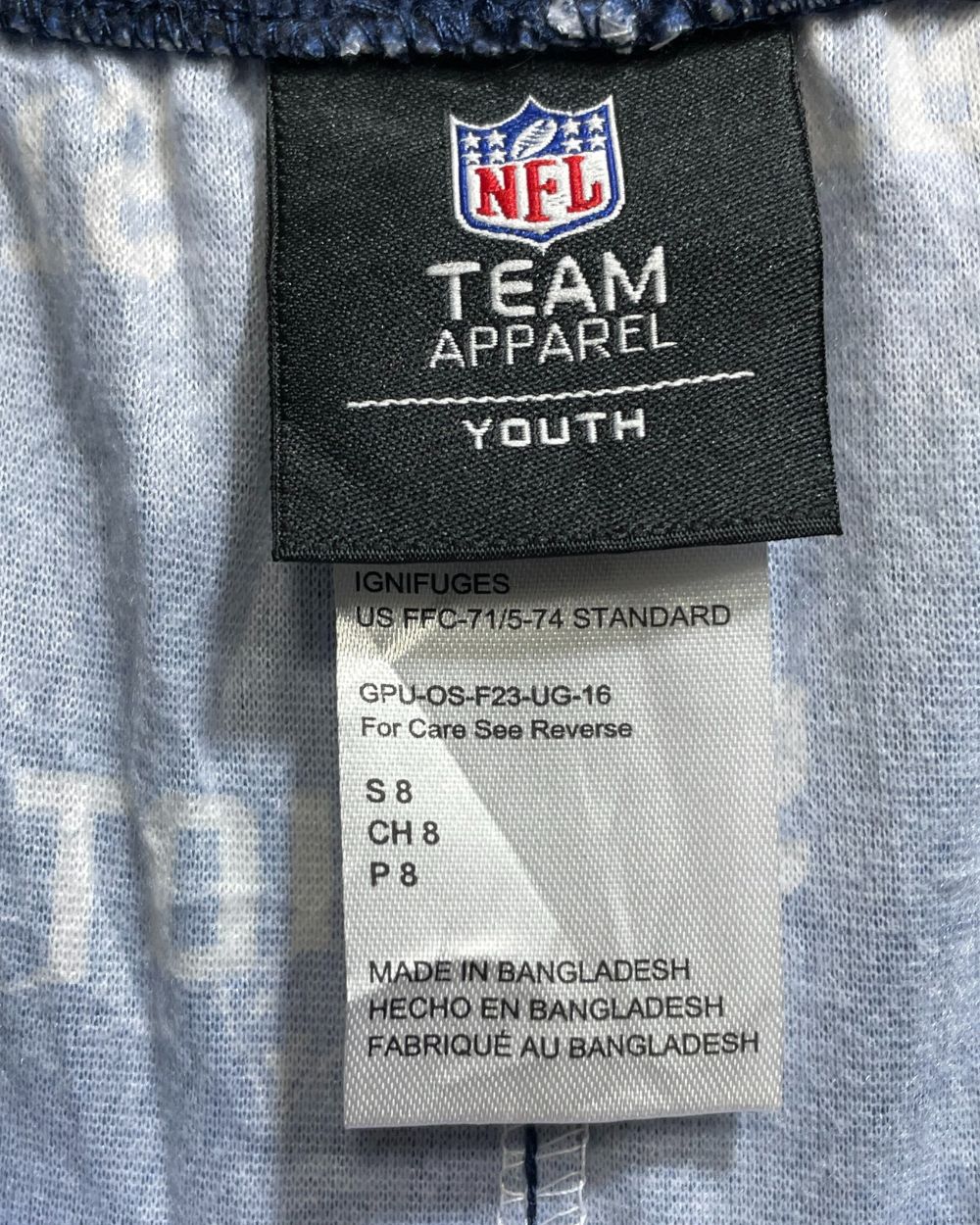 NFL Blue Polyester Jersey For Boy 16 Years - Preloved Labels