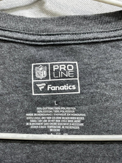 NFL Gray Cotton T Shirt For Men L - Preloved Labels