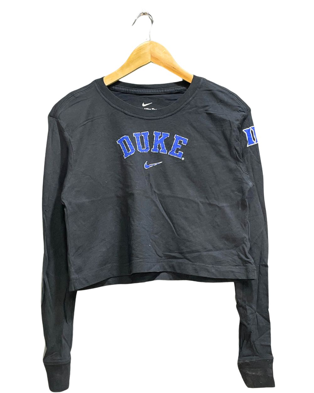 Nike Black Cotton For Women T Shirt XS - Preloved Labels