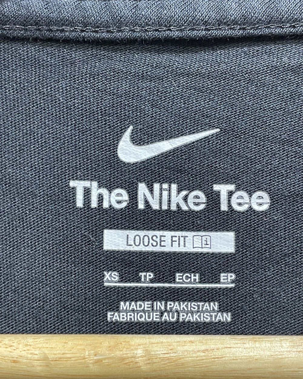 Nike Black Cotton For Women T Shirt XS - Preloved Labels